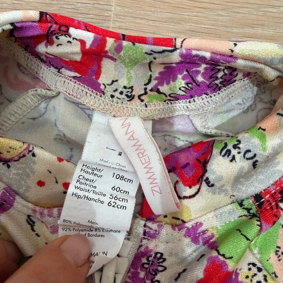 Zimmermann Multicolor Floral Kids Rashguard - Picture 3 of 3
